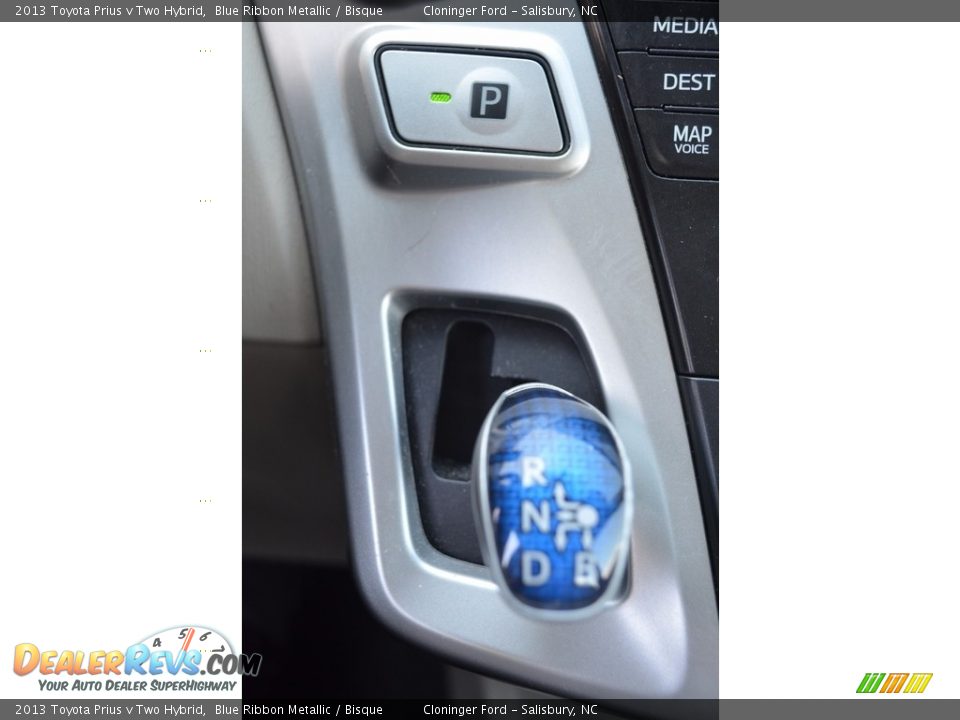 2013 Toyota Prius v Two Hybrid Blue Ribbon Metallic / Bisque Photo #24