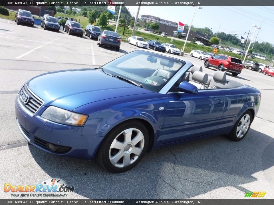 2006 Audi A4 3.0 quattro Cabriolet Caribic Blue Pearl Effect / Platinum Photo #7