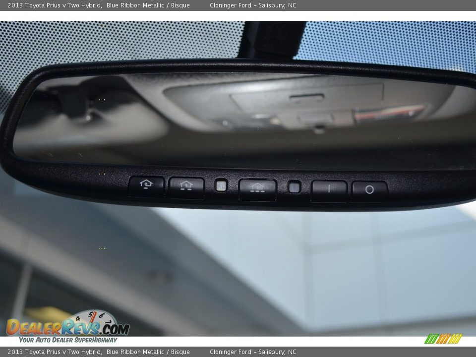 2013 Toyota Prius v Two Hybrid Blue Ribbon Metallic / Bisque Photo #27