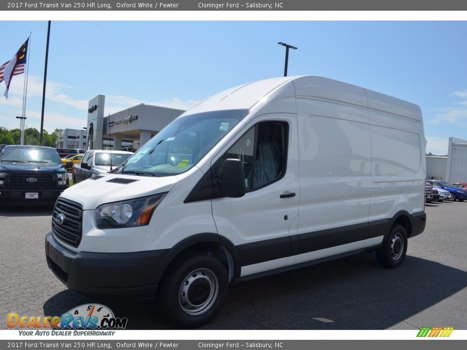 2017 Ford Transit Van 250 HR Long Oxford White / Pewter Photo #3