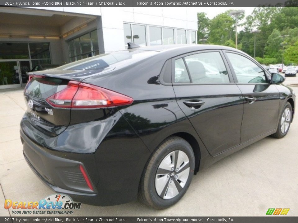2017 Hyundai Ioniq Hybrid Blue Black Noir Pearl / Charcoal Black Photo #2