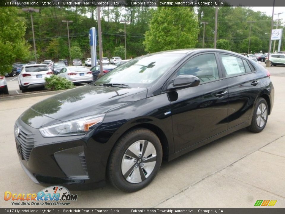 Front 3/4 View of 2017 Hyundai Ioniq Hybrid Blue Photo #5