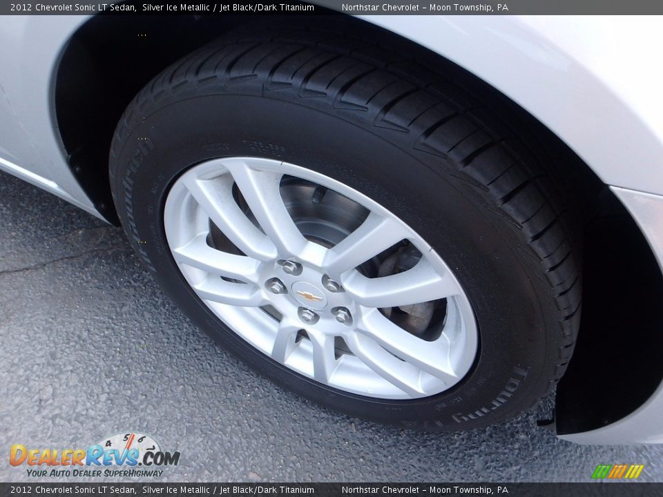 2012 Chevrolet Sonic LT Sedan Silver Ice Metallic / Jet Black/Dark Titanium Photo #14