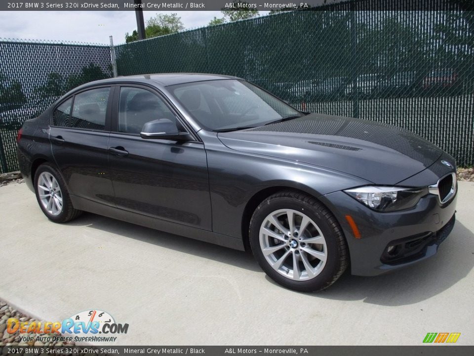 2017 BMW 3 Series 320i xDrive Sedan Mineral Grey Metallic / Black Photo #1