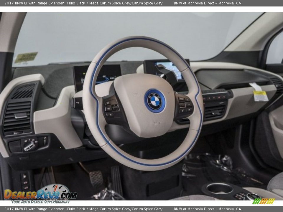 2017 BMW i3 with Range Extender Fluid Black / Mega Carum Spice Grey/Carum Spice Grey Photo #5