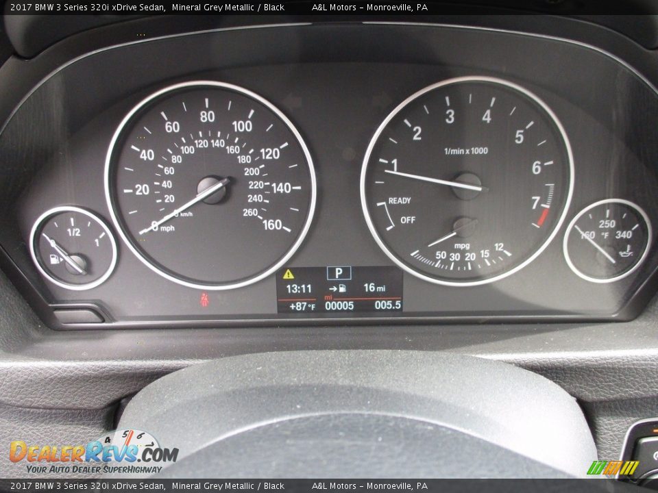 2017 BMW 3 Series 320i xDrive Sedan Mineral Grey Metallic / Black Photo #20