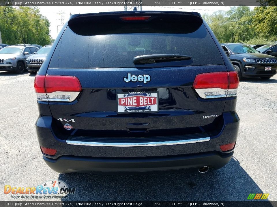 2017 Jeep Grand Cherokee Limited 4x4 True Blue Pearl / Black/Light Frost Beige Photo #5
