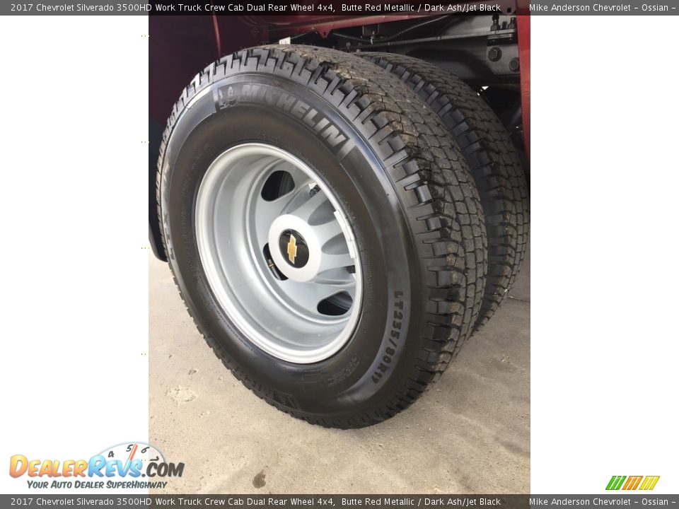 2017 Chevrolet Silverado 3500HD Work Truck Crew Cab Dual Rear Wheel 4x4 Butte Red Metallic / Dark Ash/Jet Black Photo #4