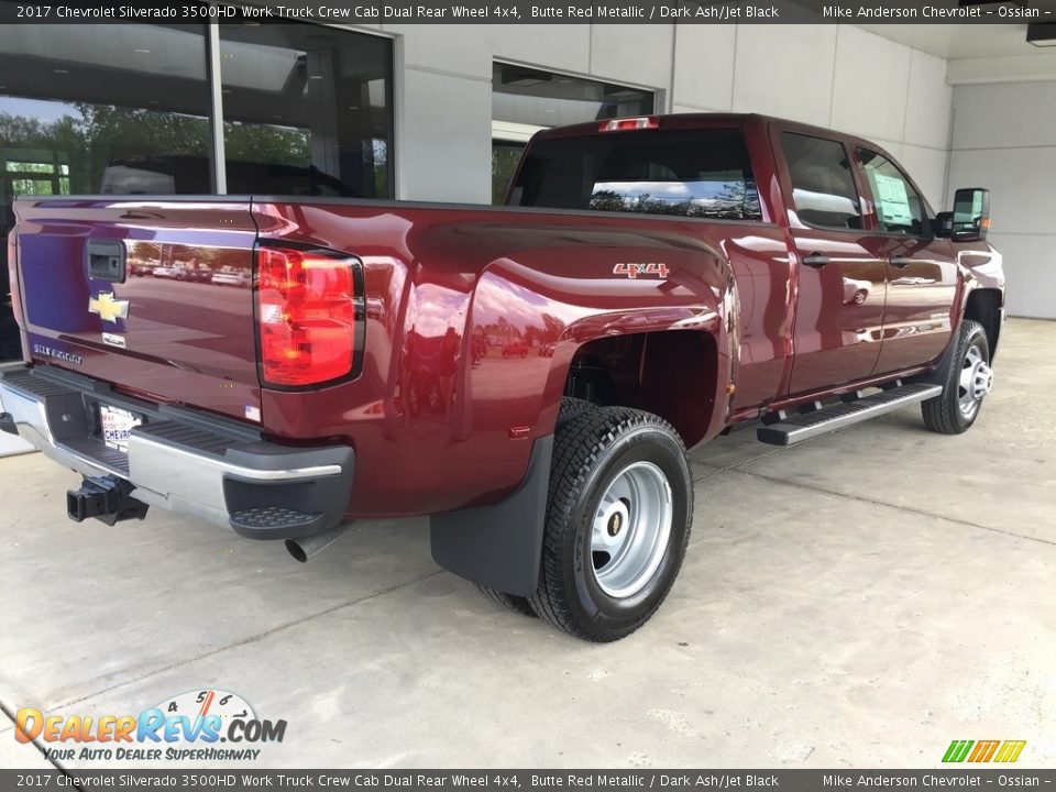 2017 Chevrolet Silverado 3500HD Work Truck Crew Cab Dual Rear Wheel 4x4 Butte Red Metallic / Dark Ash/Jet Black Photo #8