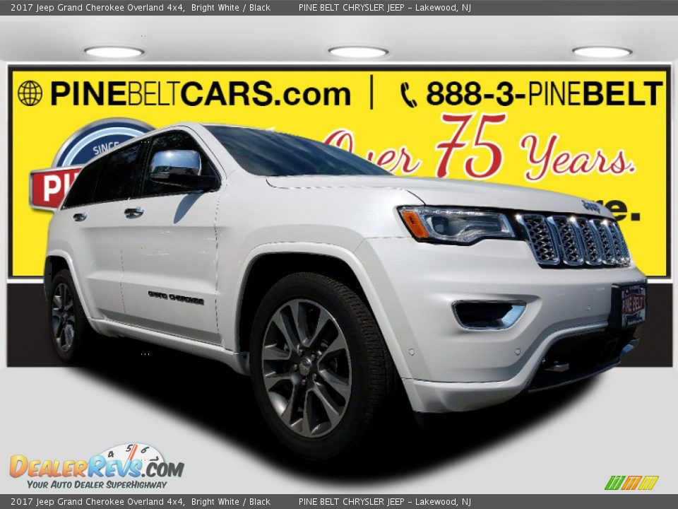 2017 Jeep Grand Cherokee Overland 4x4 Bright White / Black Photo #1