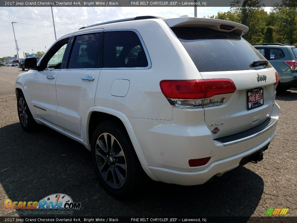 2017 Jeep Grand Cherokee Overland 4x4 Bright White / Black Photo #6