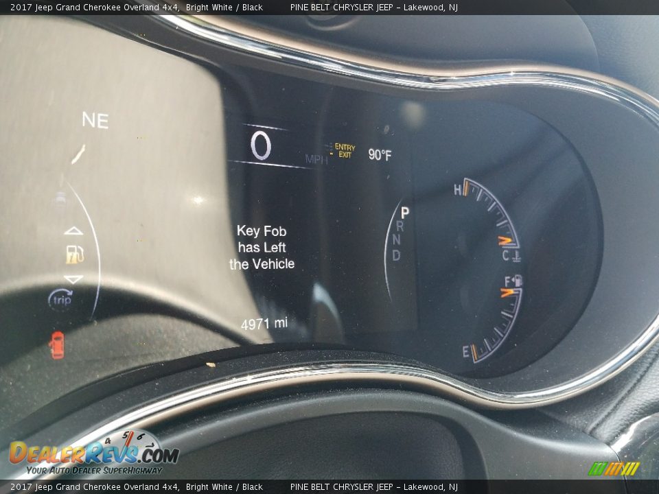 2017 Jeep Grand Cherokee Overland 4x4 Bright White / Black Photo #12
