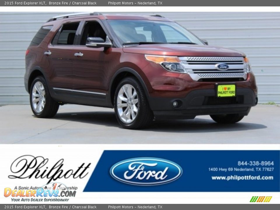2015 Ford Explorer XLT Bronze Fire / Charcoal Black Photo #1
