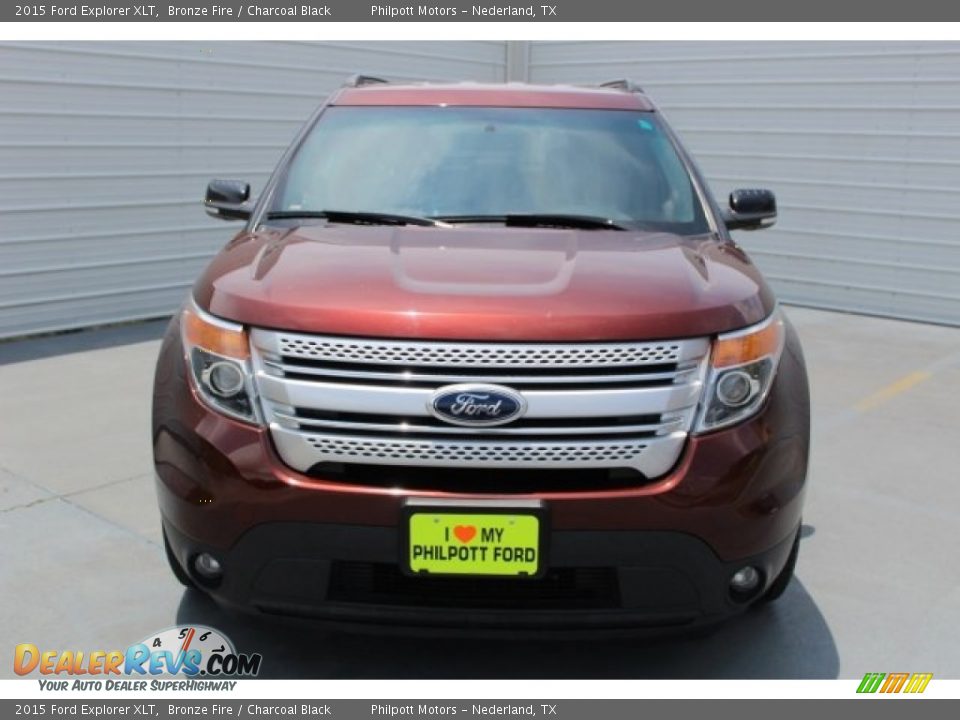 2015 Ford Explorer XLT Bronze Fire / Charcoal Black Photo #2