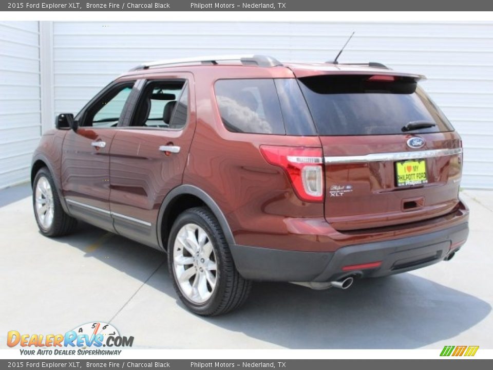 2015 Ford Explorer XLT Bronze Fire / Charcoal Black Photo #6