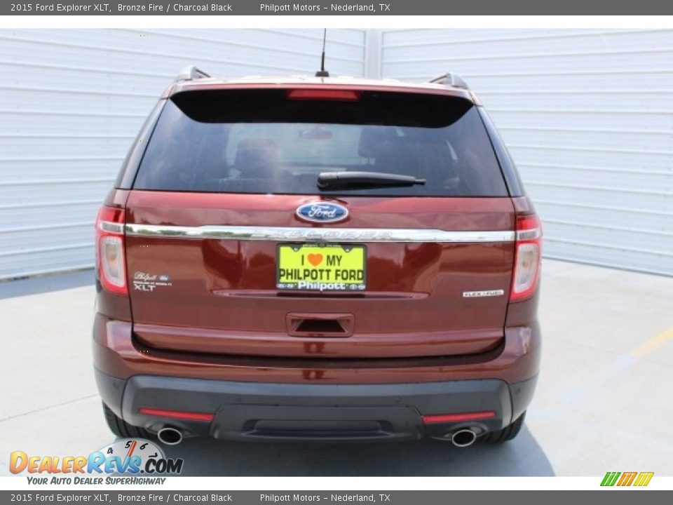 2015 Ford Explorer XLT Bronze Fire / Charcoal Black Photo #7