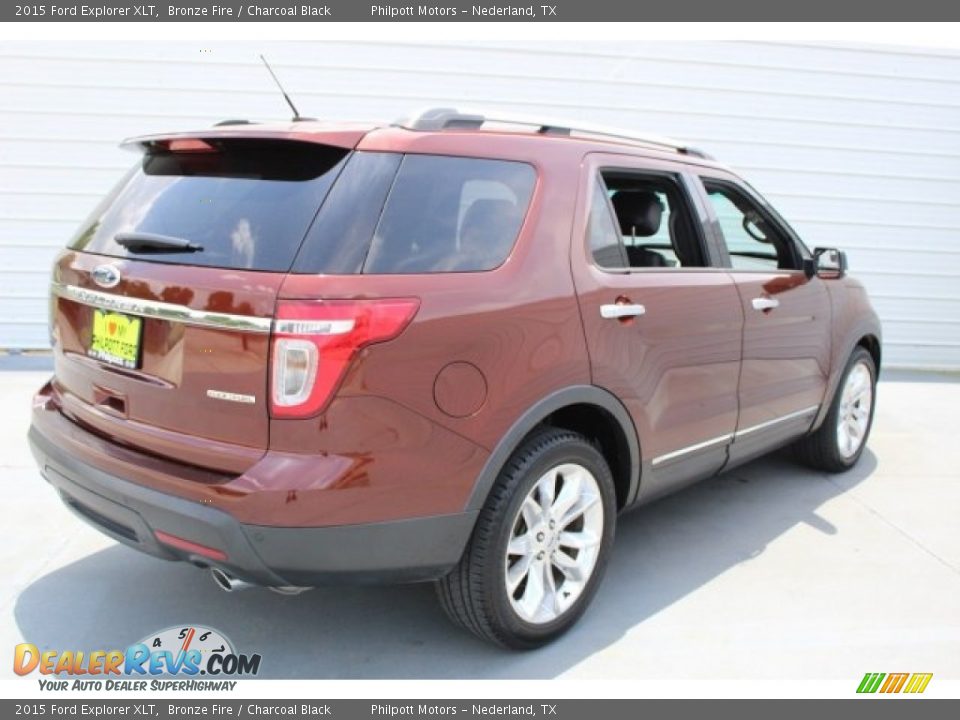 2015 Ford Explorer XLT Bronze Fire / Charcoal Black Photo #8