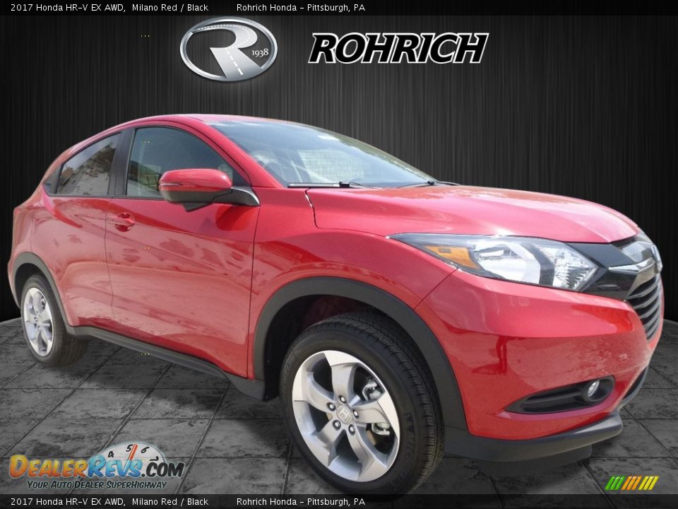 2017 Honda HR-V EX AWD Milano Red / Black Photo #1
