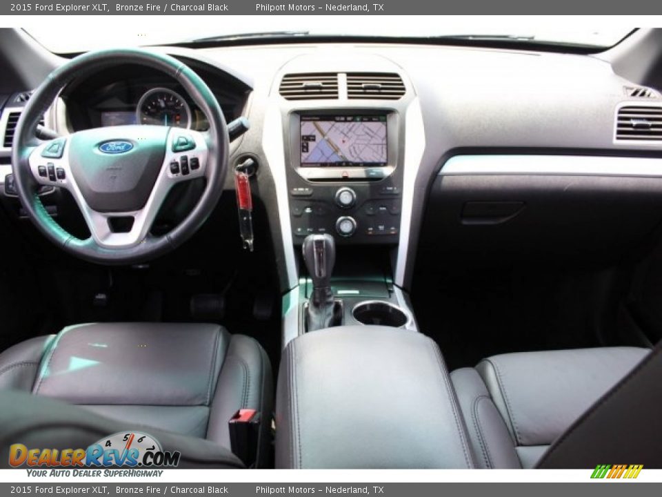 2015 Ford Explorer XLT Bronze Fire / Charcoal Black Photo #23
