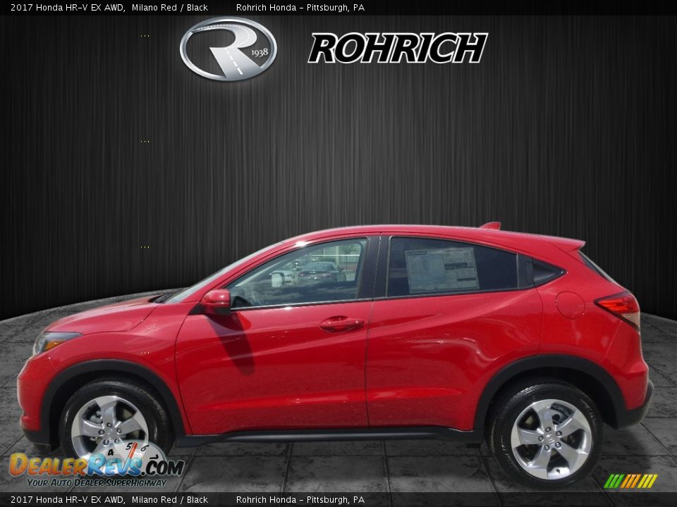 2017 Honda HR-V EX AWD Milano Red / Black Photo #3