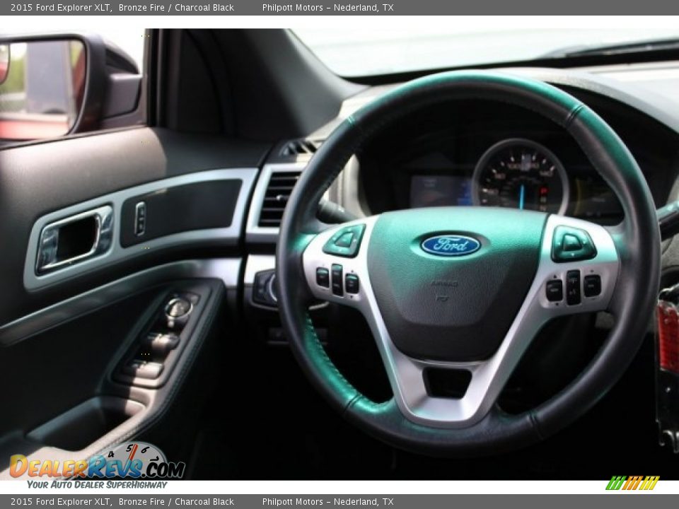 2015 Ford Explorer XLT Bronze Fire / Charcoal Black Photo #24