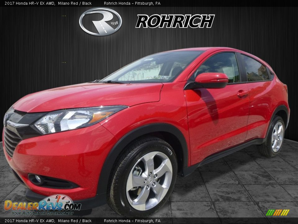 2017 Honda HR-V EX AWD Milano Red / Black Photo #4