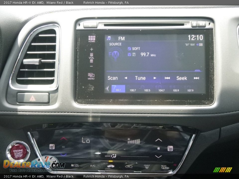 2017 Honda HR-V EX AWD Milano Red / Black Photo #12