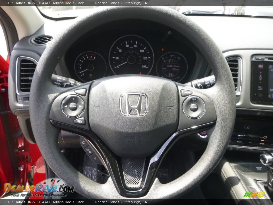 2017 Honda HR-V EX AWD Milano Red / Black Photo #15
