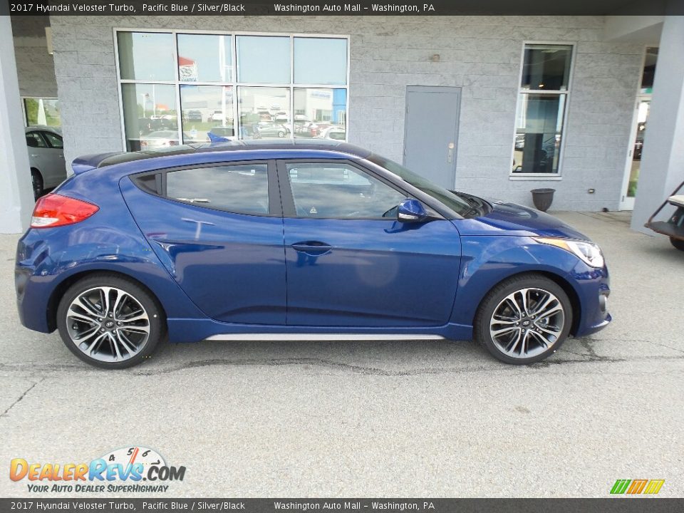 Pacific Blue 2017 Hyundai Veloster Turbo Photo #2