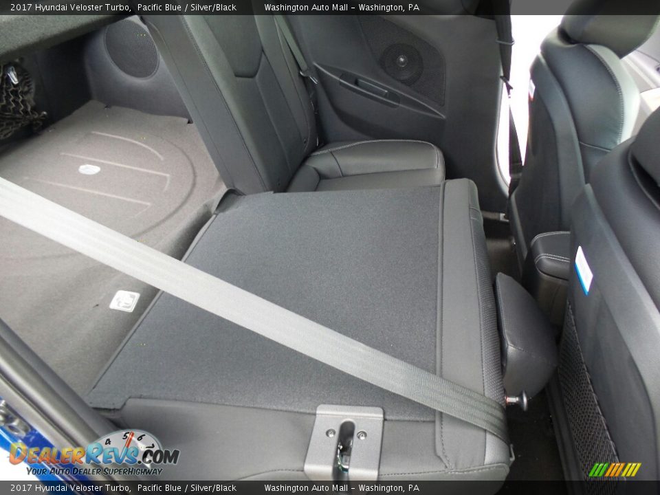 2017 Hyundai Veloster Turbo Pacific Blue / Silver/Black Photo #13