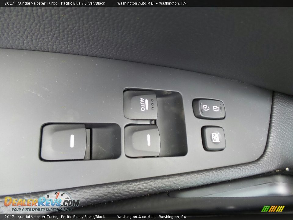 2017 Hyundai Veloster Turbo Pacific Blue / Silver/Black Photo #15