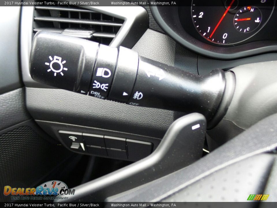 2017 Hyundai Veloster Turbo Pacific Blue / Silver/Black Photo #21