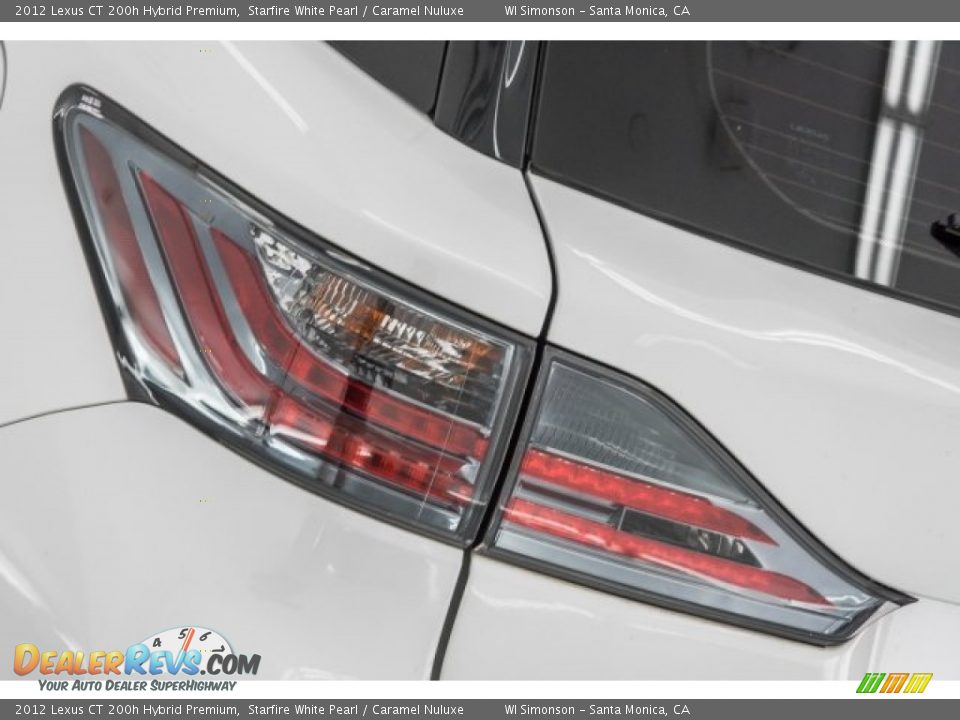 2012 Lexus CT 200h Hybrid Premium Starfire White Pearl / Caramel Nuluxe Photo #24