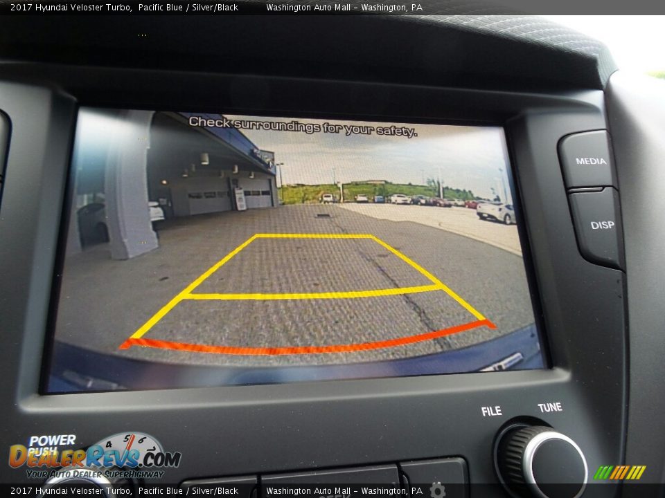 2017 Hyundai Veloster Turbo Pacific Blue / Silver/Black Photo #29