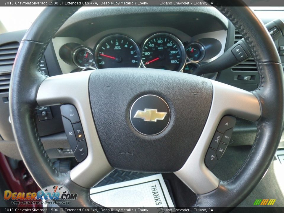 2013 Chevrolet Silverado 1500 LT Extended Cab 4x4 Deep Ruby Metallic / Ebony Photo #22