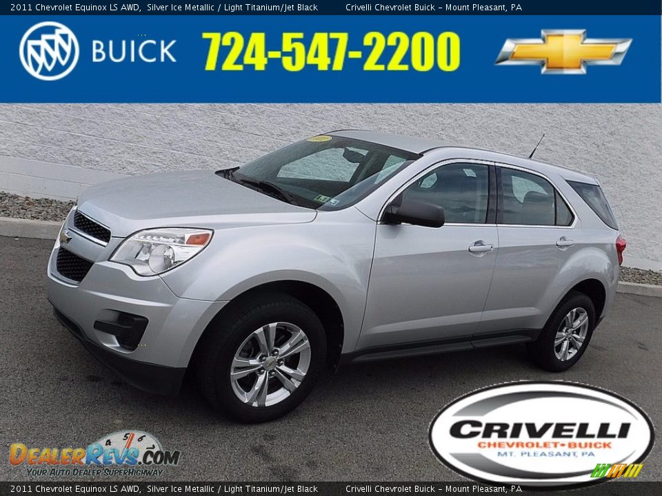 2011 Chevrolet Equinox LS AWD Silver Ice Metallic / Light Titanium/Jet Black Photo #1