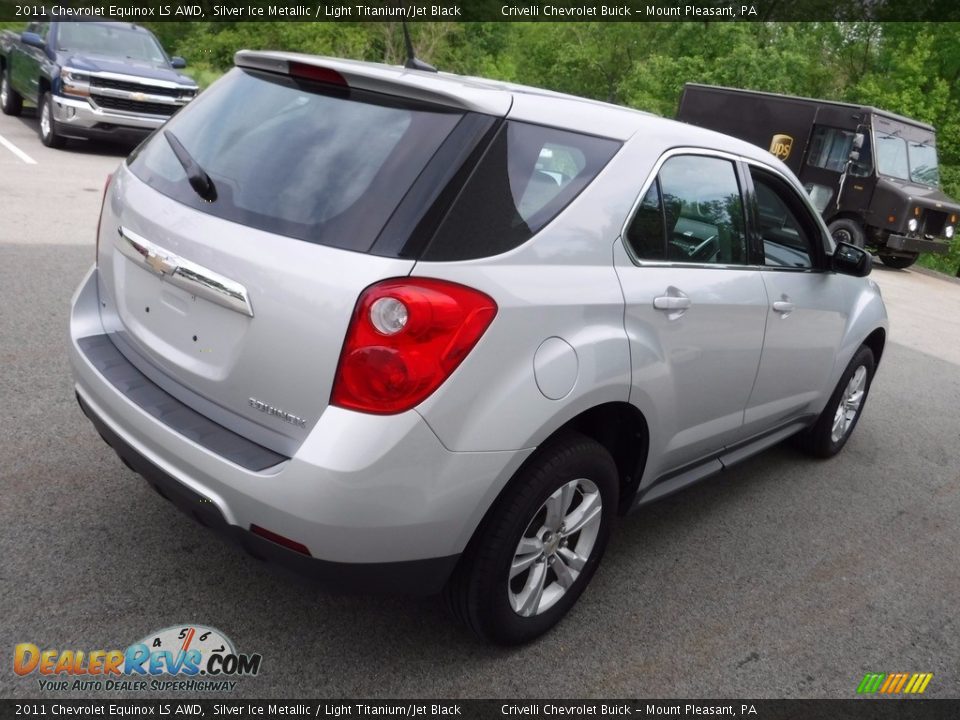 2011 Chevrolet Equinox LS AWD Silver Ice Metallic / Light Titanium/Jet Black Photo #6