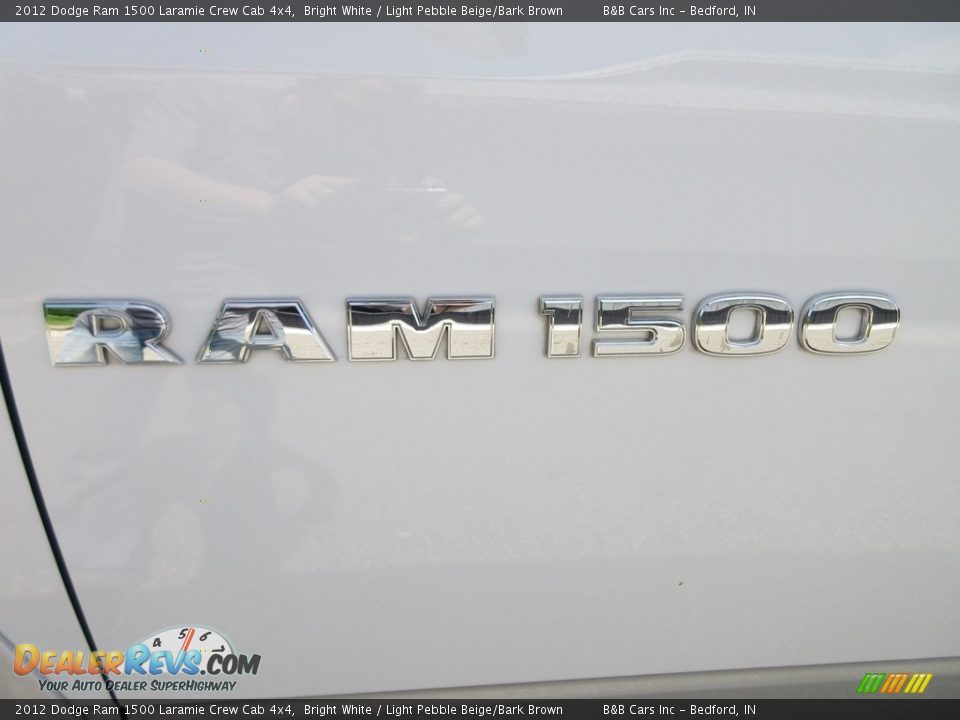2012 Dodge Ram 1500 Laramie Crew Cab 4x4 Bright White / Light Pebble Beige/Bark Brown Photo #17