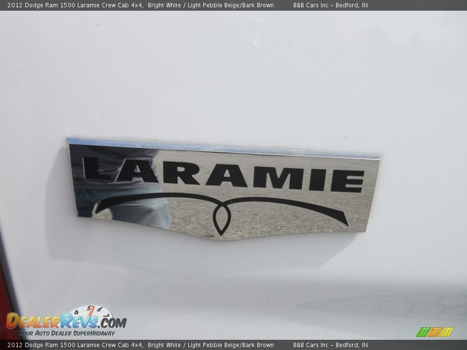 2012 Dodge Ram 1500 Laramie Crew Cab 4x4 Bright White / Light Pebble Beige/Bark Brown Photo #18