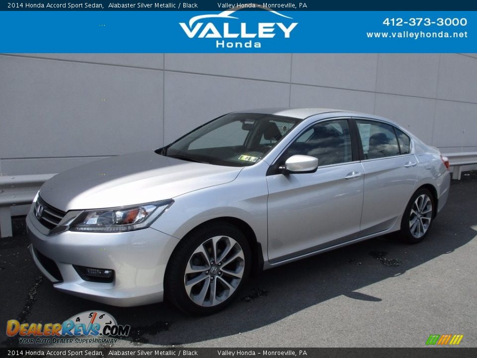 2014 Honda Accord Sport Sedan Alabaster Silver Metallic / Black Photo #1