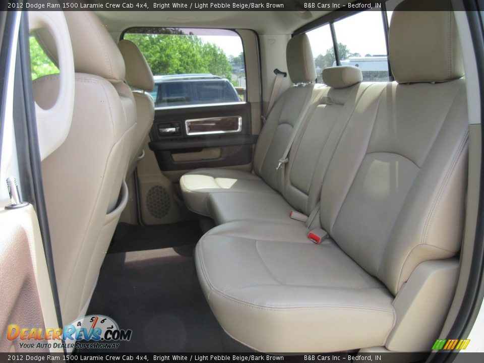 2012 Dodge Ram 1500 Laramie Crew Cab 4x4 Bright White / Light Pebble Beige/Bark Brown Photo #25
