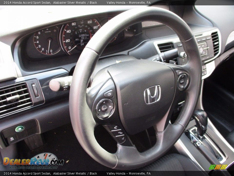 2014 Honda Accord Sport Sedan Alabaster Silver Metallic / Black Photo #13