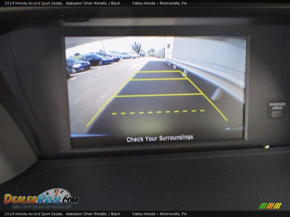 2014 Honda Accord Sport Sedan Alabaster Silver Metallic / Black Photo #16