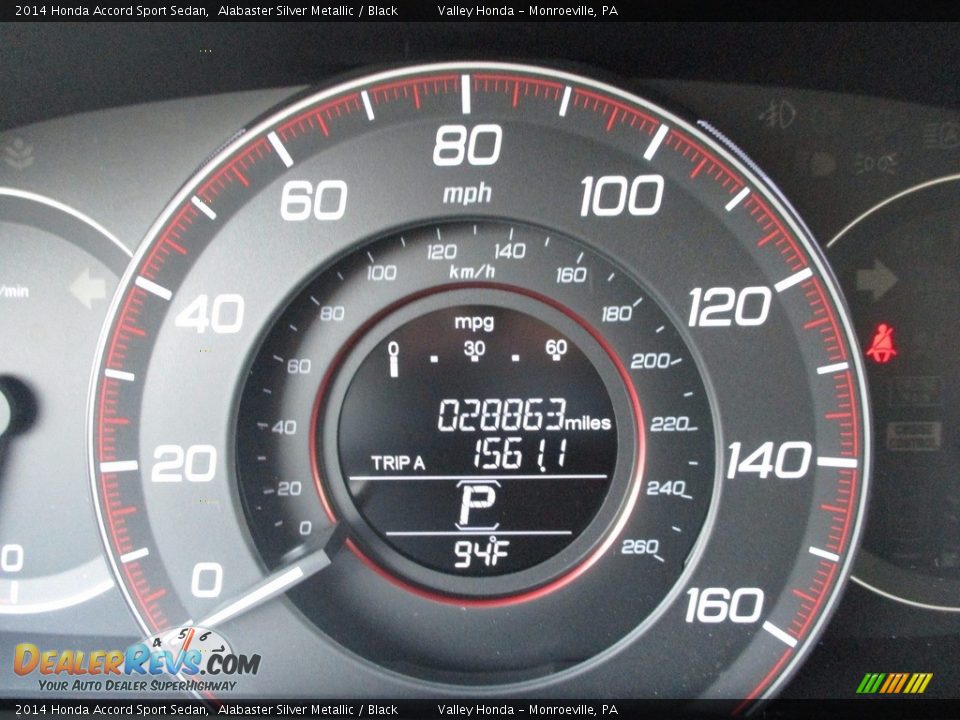 2014 Honda Accord Sport Sedan Alabaster Silver Metallic / Black Photo #20