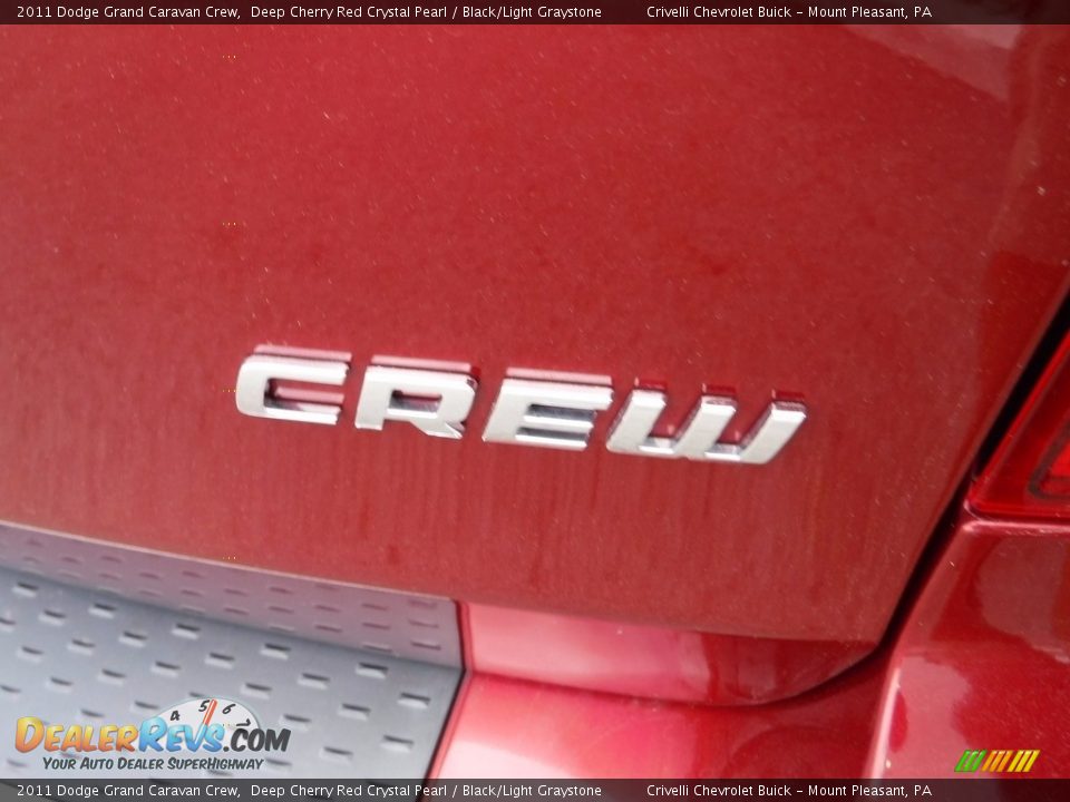 2011 Dodge Grand Caravan Crew Deep Cherry Red Crystal Pearl / Black/Light Graystone Photo #9