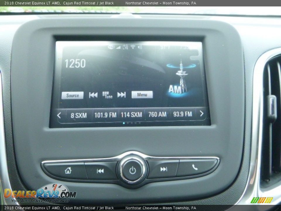 2018 Chevrolet Equinox LT AWD Cajun Red Tintcoat / Jet Black Photo #17