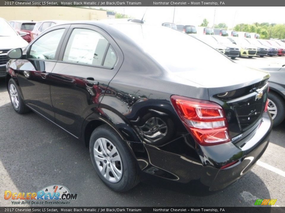 2017 Chevrolet Sonic LS Sedan Mosaic Black Metallic / Jet Black/Dark Titanium Photo #4