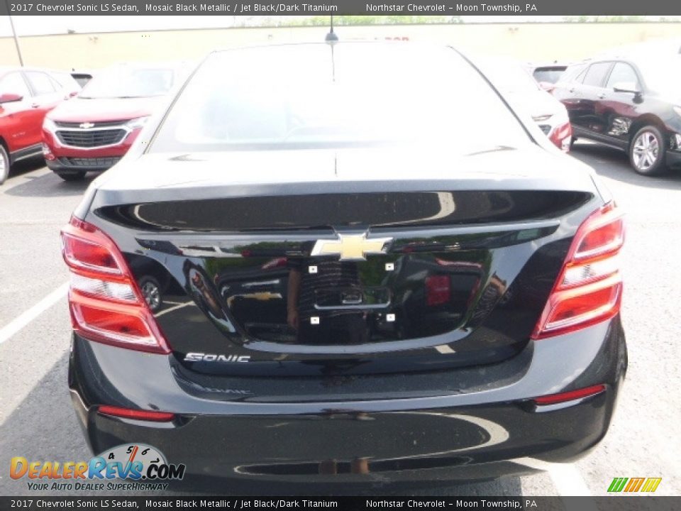 2017 Chevrolet Sonic LS Sedan Mosaic Black Metallic / Jet Black/Dark Titanium Photo #5