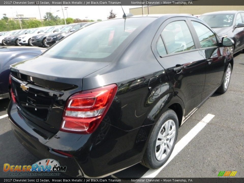 2017 Chevrolet Sonic LS Sedan Mosaic Black Metallic / Jet Black/Dark Titanium Photo #6