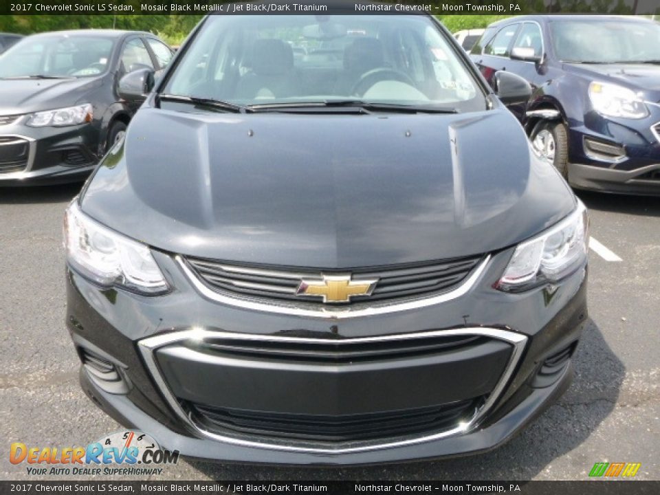 2017 Chevrolet Sonic LS Sedan Mosaic Black Metallic / Jet Black/Dark Titanium Photo #9
